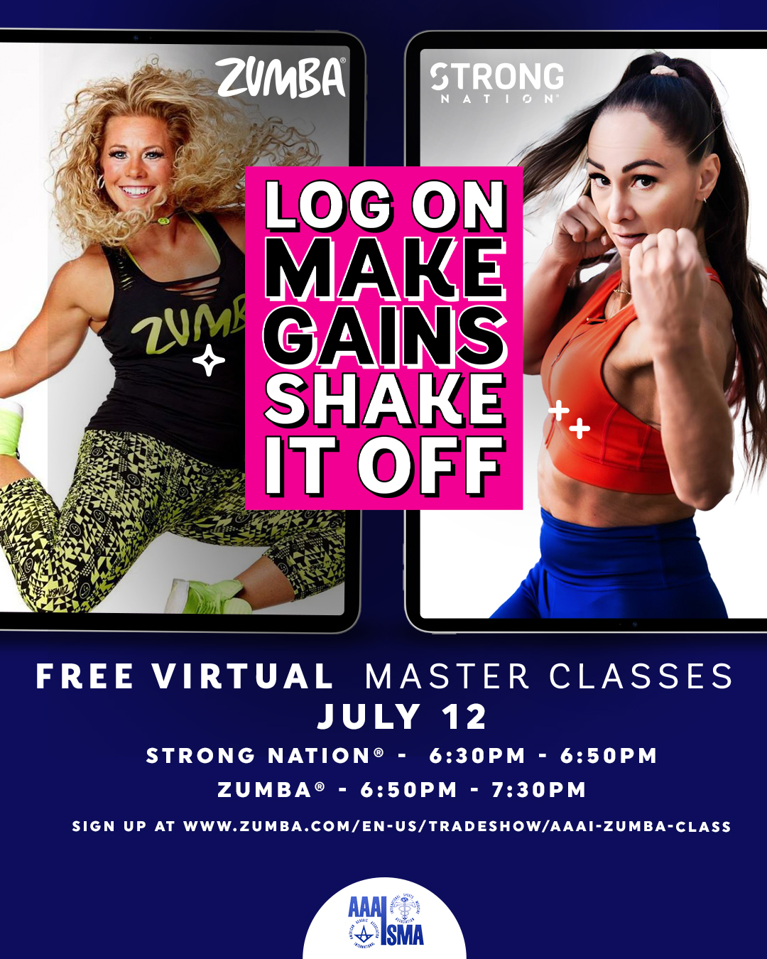 Free Zumba and Strong Nation Classes